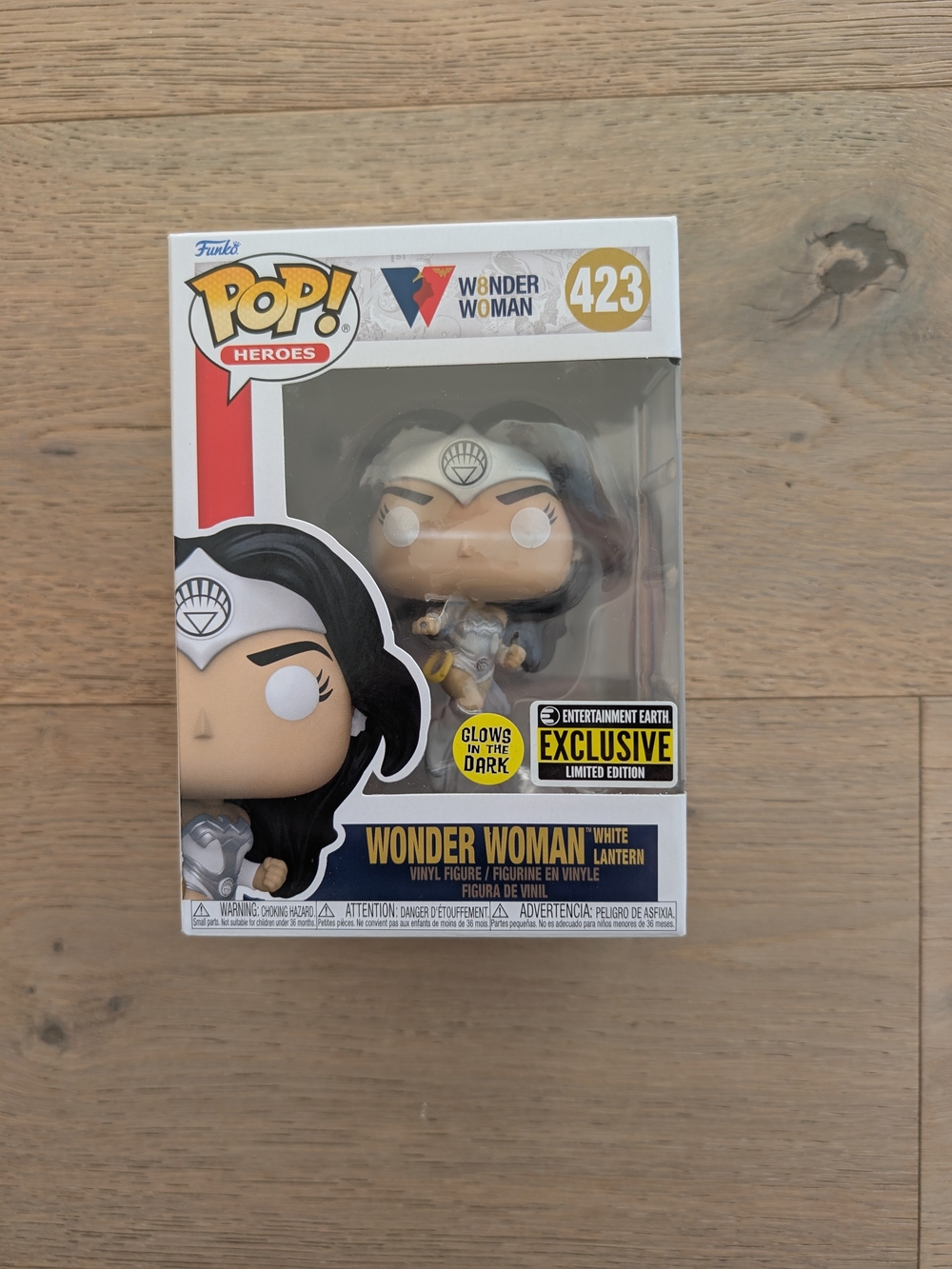 Funko Pop! Wonder Woman White & Silver Vinyl Figure #423 - Exclusive